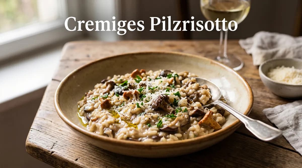 Cremiges Pilzrisotto